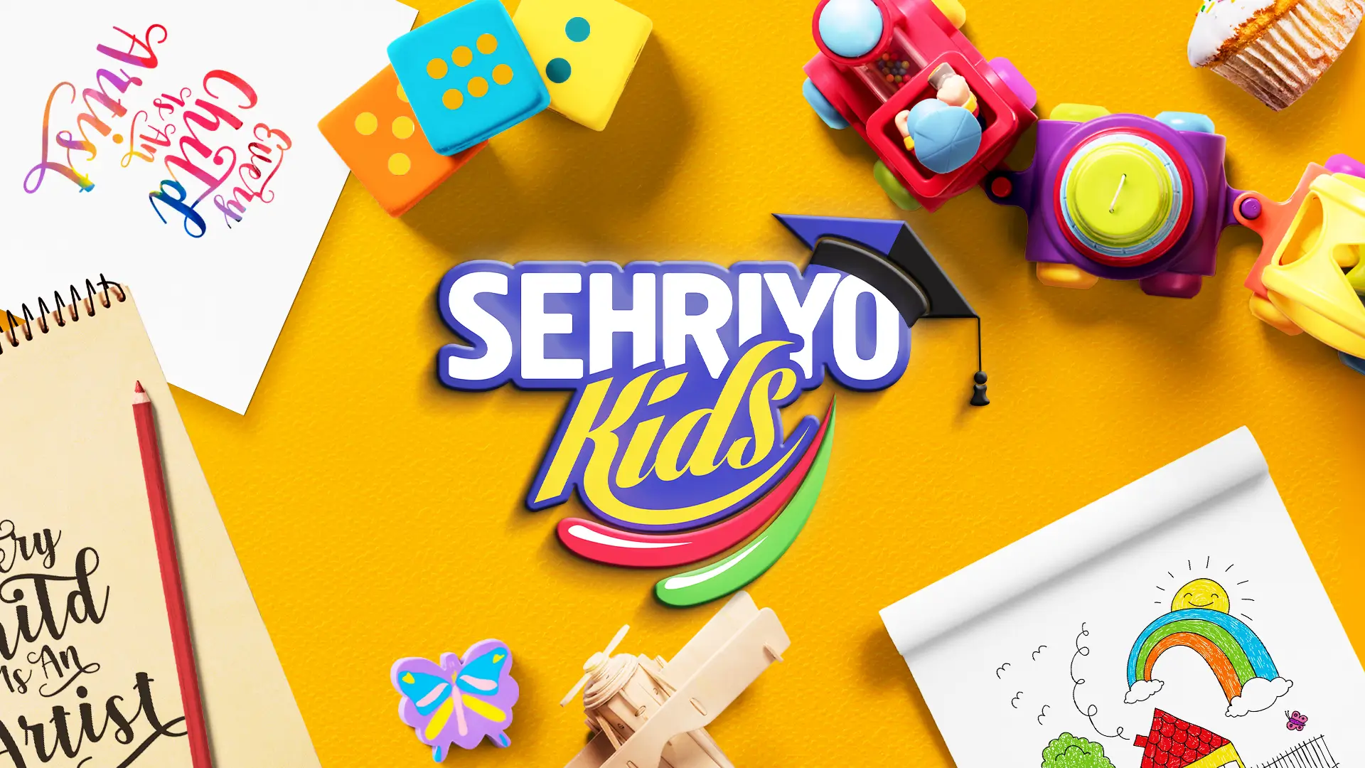 Брендинг и фирменный стиль для детского сада Sehriyo Kids